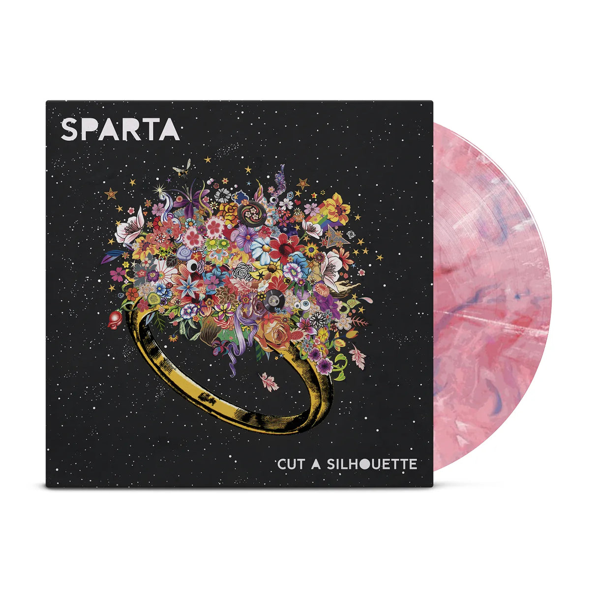 Sparta - Cut A Silhouette [Indie Exclusive Pink/Blue/White/Poppy Marble] |  Run Out Groove Records
