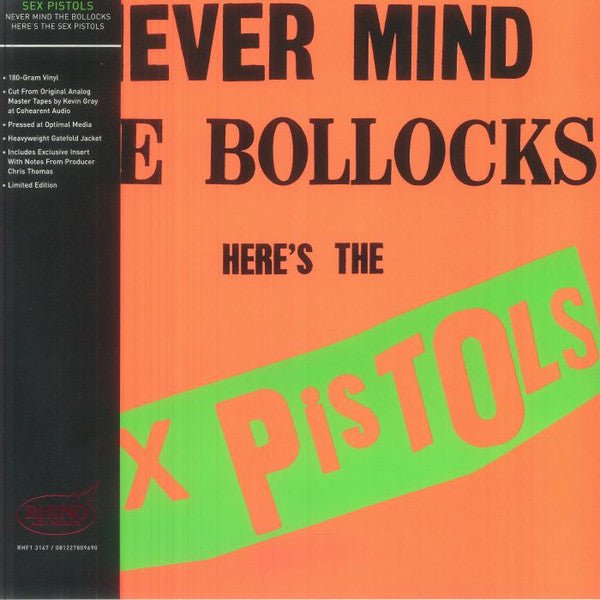 Sex Pistols - Never Mind The Bollocks Here's The Sex Pistols Vinyl Vinyl