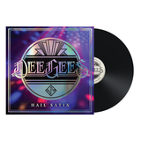 Dee Gees / Foo Fighters - Hail Satin — sleeve with black vinyl on white