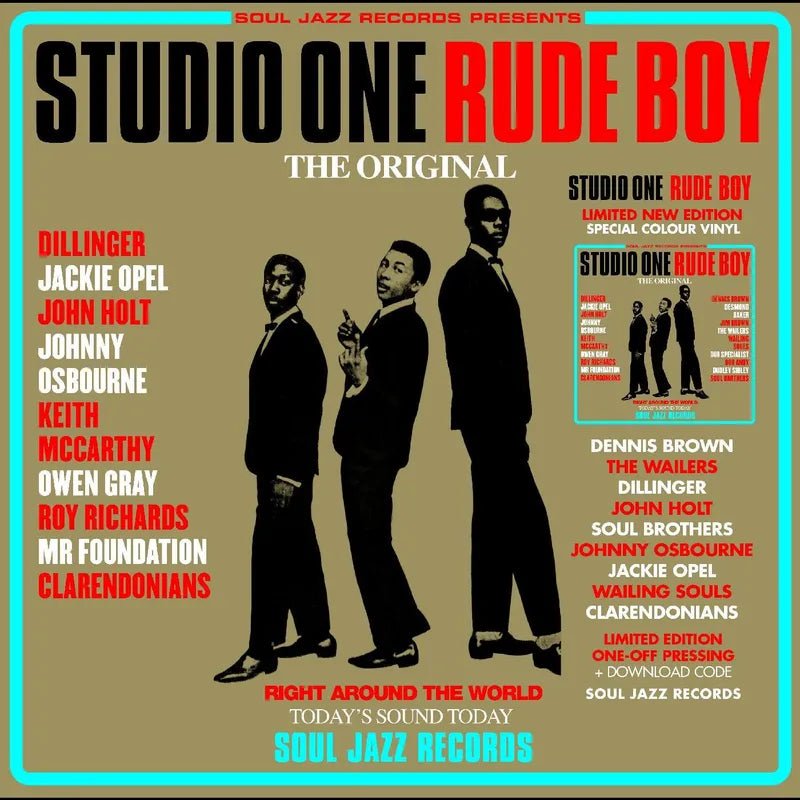 Soul Jazz Records presents - STUDIO ONE RUDE BOY (RED & CYAN VINYL) Vinyl