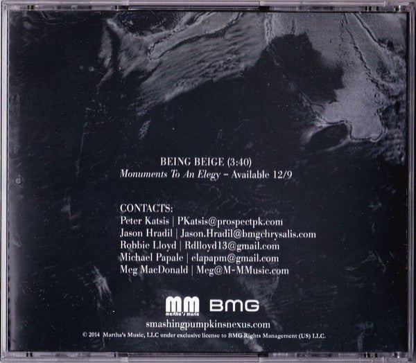 The Smashing Pumpkins - Being Beige (Promo CD) CD Vinyl