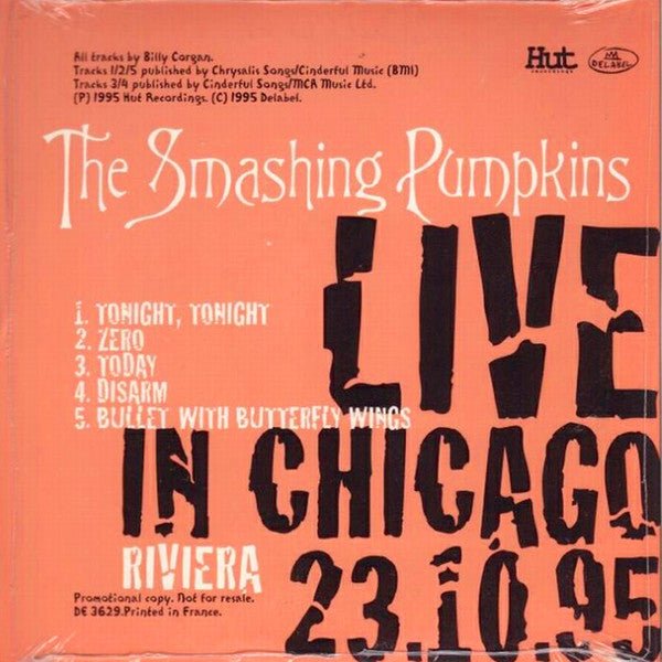 The Smashing Pumpkins - Live In Chicago 23.10.95 Vinyl