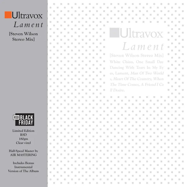 Ultravox - Lament Vinyl Vinyl