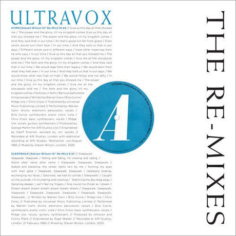Ultravox - The Re - Mixes Vinyl Vinyl