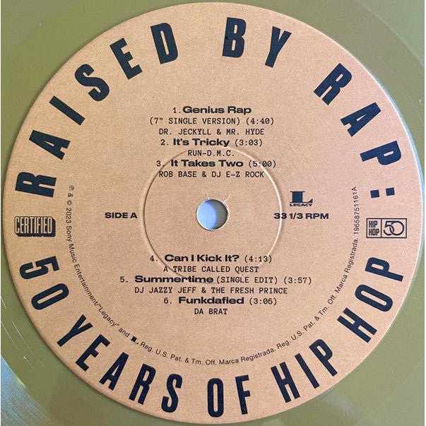 Various - Raised By Rap: 50 Years Of Hip Hop Vinyl