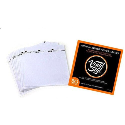 Vinyl Styl® 12 Inch Archival Inner Record Sleeves - HDPE - 50 Count Inner Record Sleeves Vinyl