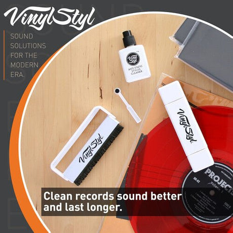 Vinyl Styl® VS - A - 009 Ultimate Vinyl Record Care Kit - Record & Stylus Brushes And Fluid Vinyl Supplies Vinyl