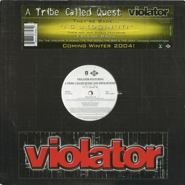 A Tribe Called Quest And Erykah Badu - I C U Vinyl