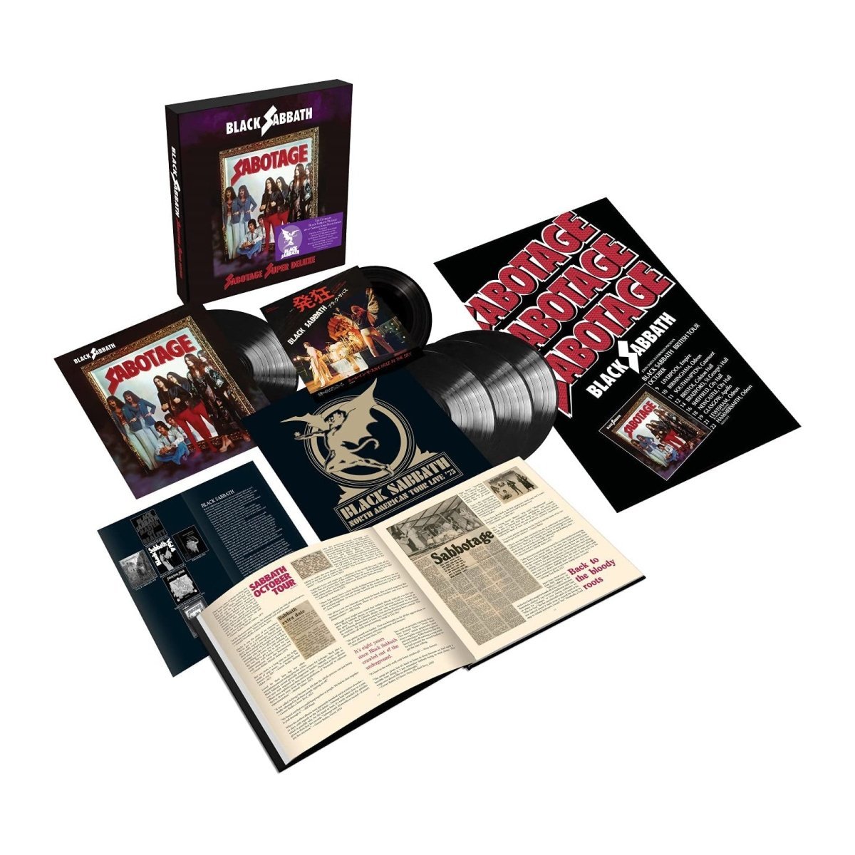 Black Sabbath - Sabotage Super Deluxe 7" Box Set Vinyl