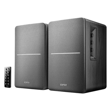 Edifier R1280DB Bluetooth Wireless 2.0 Book Shelf Speakers in Piano Black finish - 42 Watts Vinyl