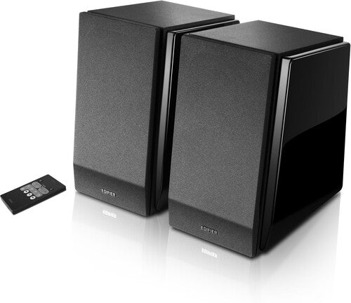 Edifier R1850DB 2.0 Shelf Speakers Bluetooth Wireless 4.0 - 70 Watts (Piano Black) Vinyl