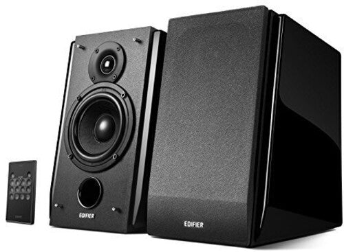 Edifier R1850DB 2.0 Shelf Speakers Bluetooth Wireless 4.0 - 70 Watts (Piano Black) Vinyl