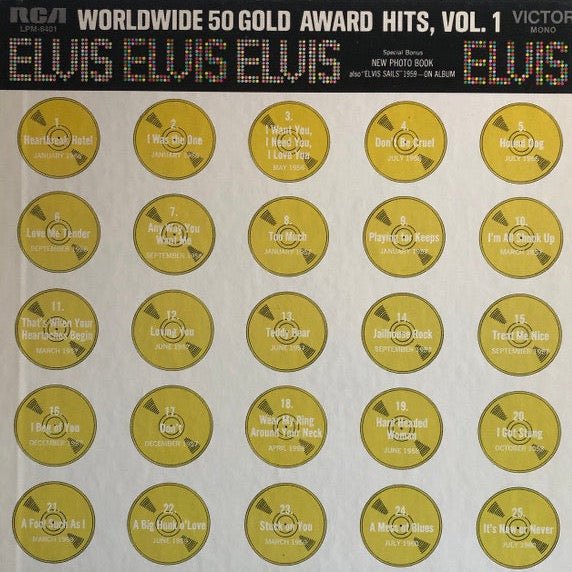 Elvis* - Worldwide 50 Gold Award Hits, Vol. 1 Vinyl Box Set Vinyl