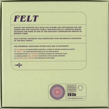 Felt - Ignite The Seven Cannons Music CDs Vinyl