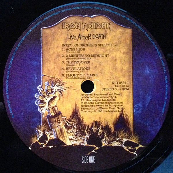 Iron Maiden - Live After Death Vinyl