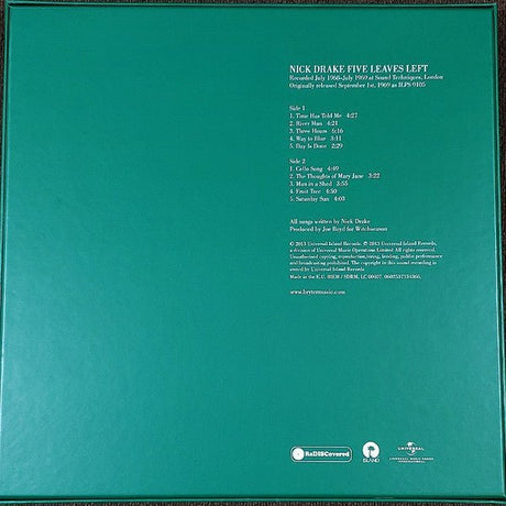 Nick Drake - Five Leaves Left Records & LPs Vinyl