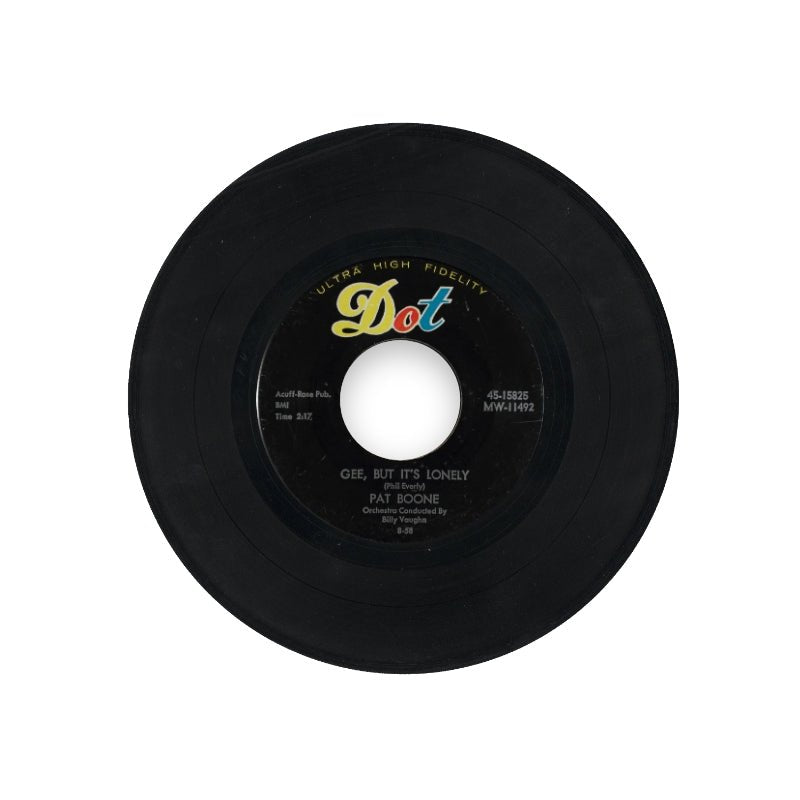 Pat Boone - Gee, But It's Lonely / For My Good Fortune 7" Vinyl