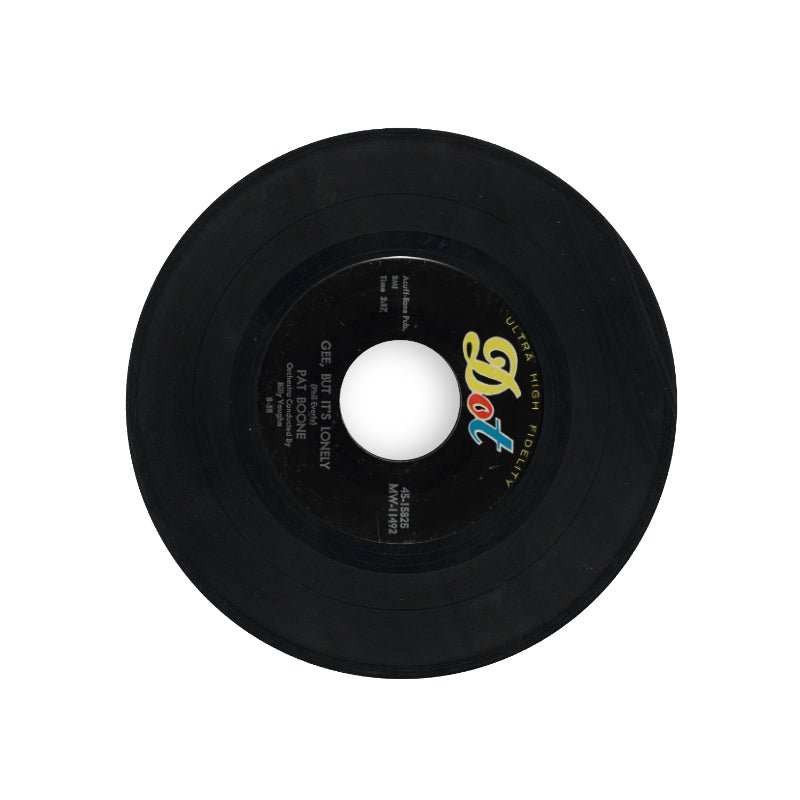 Pat Boone - Gee, But It's Lonely / For My Good Fortune 7" Vinyl