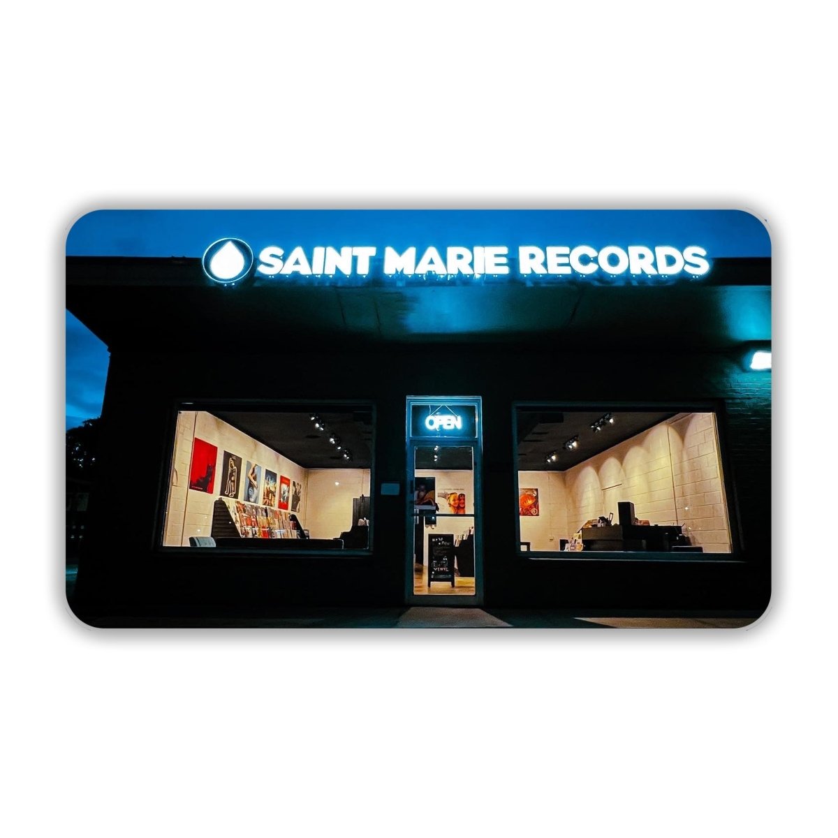 Saint Marie Records Gift Card Vinyl