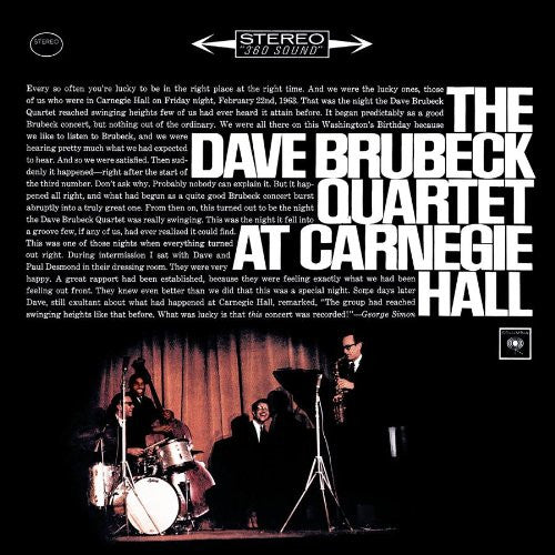 The Dave Brubeck Quartet - At Carnegie Hall Vinyl