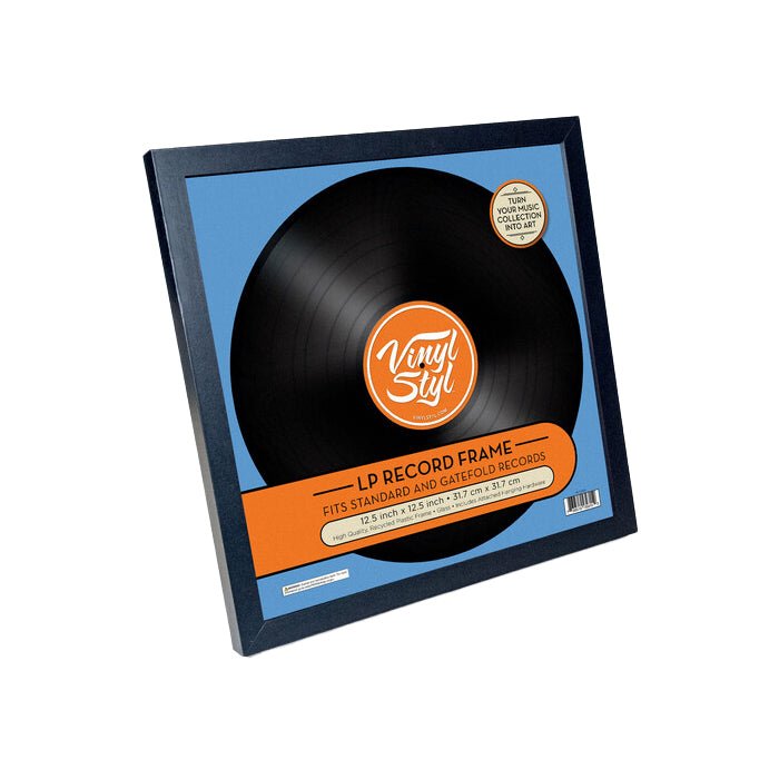 Vinyl Styl® 12 Inch Vinyl Record Display Frame - Wall Hanging (Black) Record Display Frame Vinyl